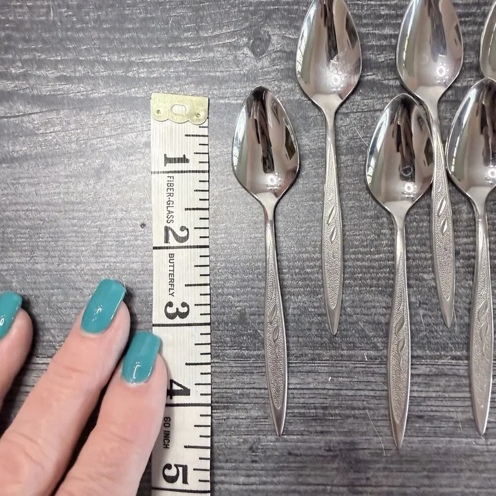 Vintage Royal Harvest Stainless Steel Relish Jam Spoons Set Of 12